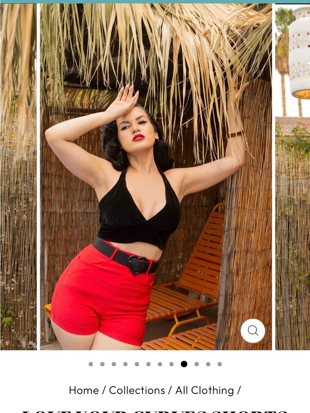 High-Rise Red Women’s Shorts — Sleek Everyday Style